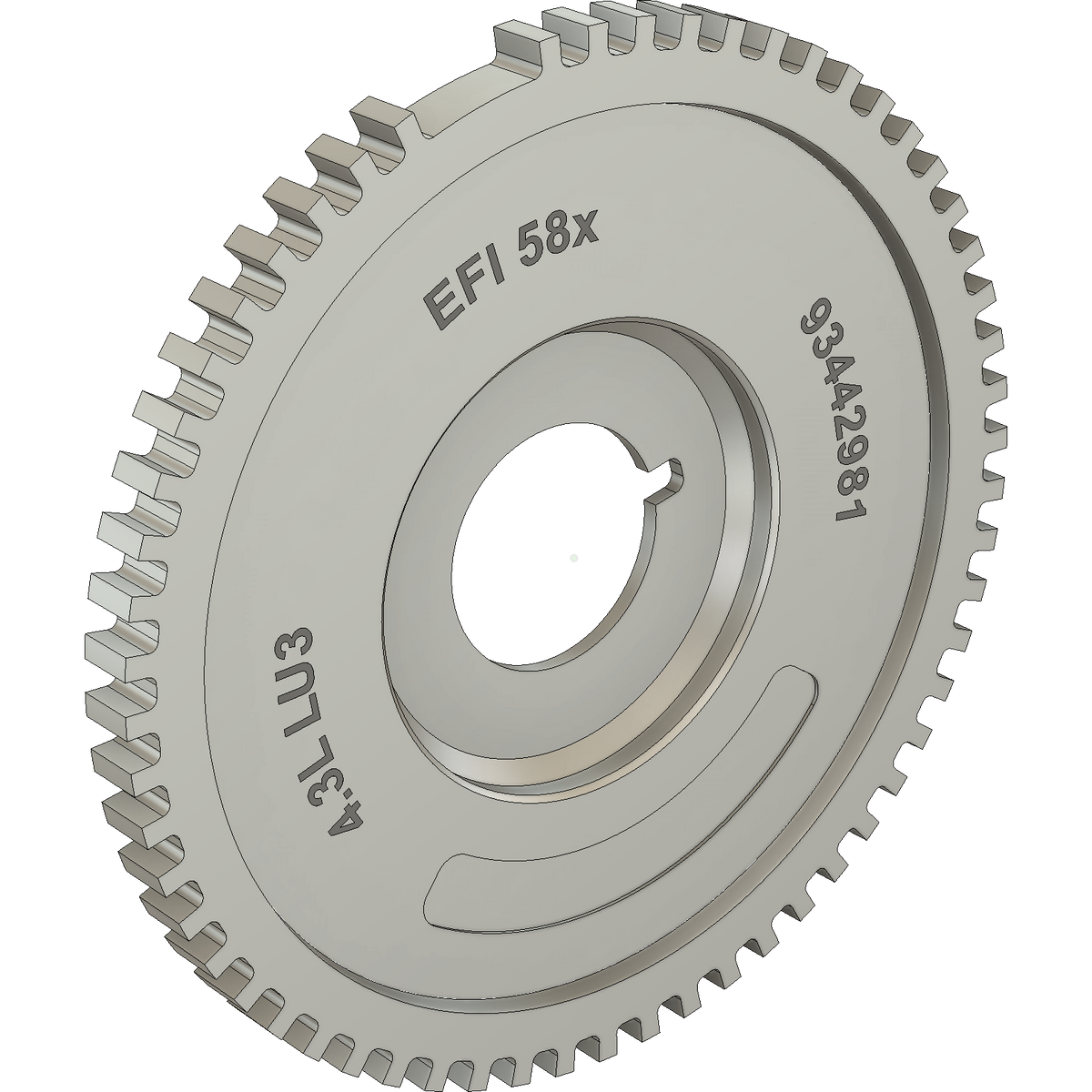 EFI 58x Crank Reluctor for 2007-2014 GM 4.3L LU3 Engine 93442981 – EFI ...