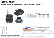 Load image into Gallery viewer, Idle Air Control (IAC) Valve Pigtail (Late) for 1994-1997 GM Gen II LT1