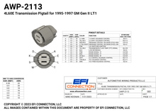 Load image into Gallery viewer, 4L60E Transmission Pigtail for 1995-1997 GM Gen II LT1