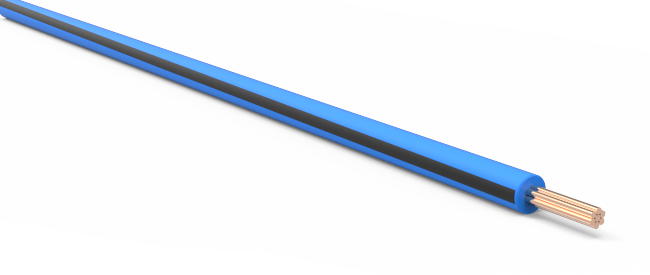 22-AWG-Automotive-TXL-Wire-Light-Blue-w/-Black-Stripe-Various-Lengths