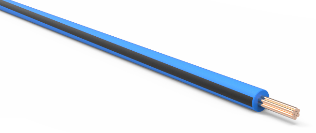 20-AWG-Automotive-TXL-Wire-Light-Blue-w/-Black-Stripe-Various-Lengths