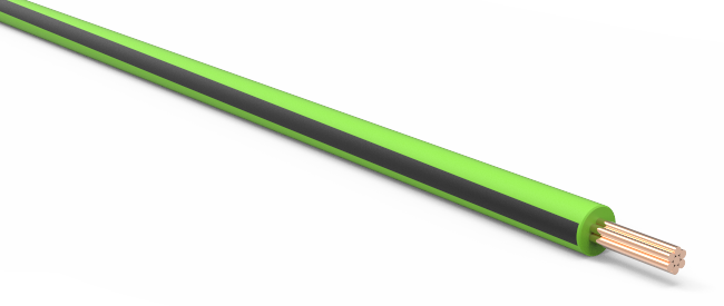 20-AWG-Automotive-TXL-Wire-Light-Green-w/-Black-Stripe-Various-Lengths