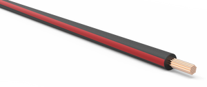 18-AWG-Automotive-TXL-Wire-Black-w/-Red-Stripe-Various-Lengths
