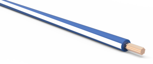 18-AWG-Automotive-TXL-Wire-Dark-Blue-w/-White-Stripe-Various-Lengths