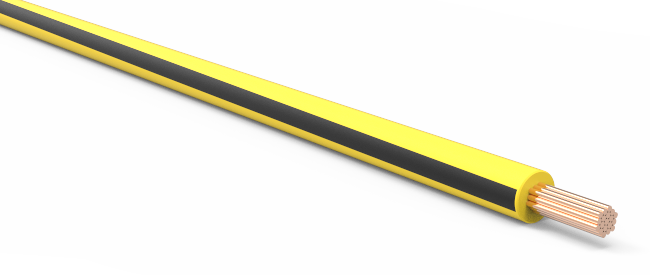 18-AWG-Automotive-TXL-Wire-Yellow-w/-Black-Stripe-by-the-Foot