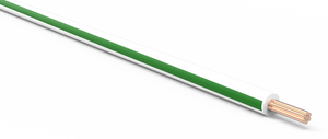 20-AWG-Automotive-TXL-Wire-White-w/-Green-Stripe-by-the-Foot