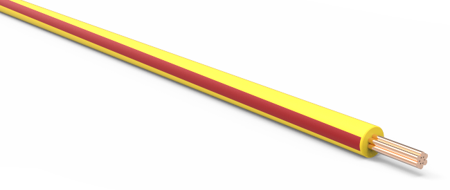 20-AWG-Automotive-TXL-Wire-Yellow-w/-Red-Stripe-Various-Lengths