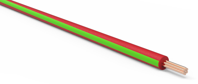 20-AWG-Automotive-TXL-Wire-Red-w/-Light-Green-Stripe-Various-Lengths