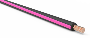 16-AWG-Automotive-TXL-Wire-Black-w/-Pink-Stripe-Various-Lengths