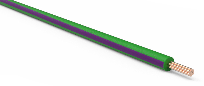 20-AWG-Automotive-TXL-Wire-Dark-Green-w/-Purple-Stripe-Various-Lengths