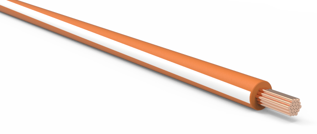 16-AWG-Automotive-TXL-Wire-Orange-w/-White-Stripe-Various-Lengths