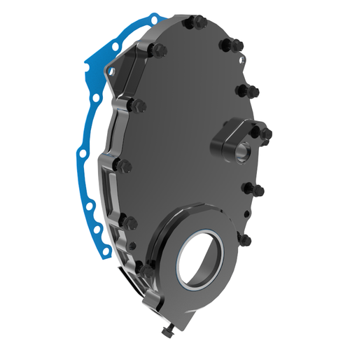 Aluminum-Timing-Cover-for-LT1-w/-CKP-w/-CMP-w/-Electric-Water-Pump-w/-ATI-2.25-in-Hub