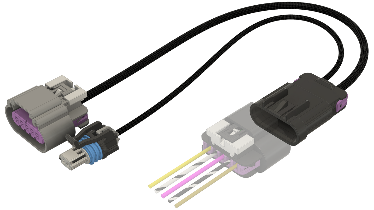 Mass Air Flow (MAF) Sensor Adapter Harness - CORE ECU to Gen IV LS 5W ...